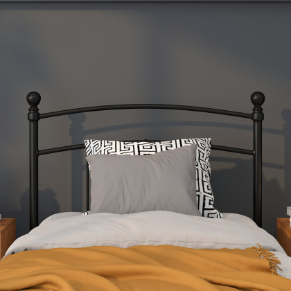 BLNK Woodstock Metal Decorative Headboard - Black, Twin Size