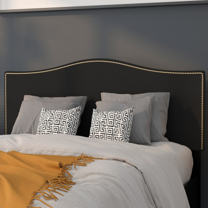 BLNK - Lexington Fabric Upholstered Headboard with Accent Nail Trim