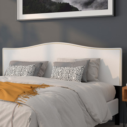 BLNK - Lexington Fabric Upholstered Headboard with Accent Nail Trim