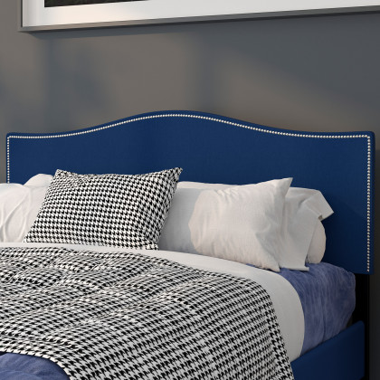 BLNK - Lexington Fabric Upholstered Headboard with Accent Nail Trim
