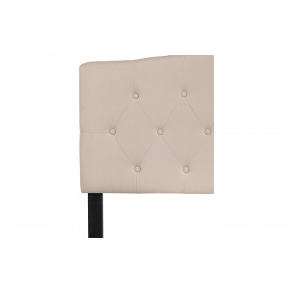 BLNK Cambridge Fabric Tufted Upholstered Headboard - Beige, Full Size