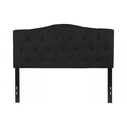 BLNK Cambridge Fabric Tufted Upholstered Headboard - Black, Full Size