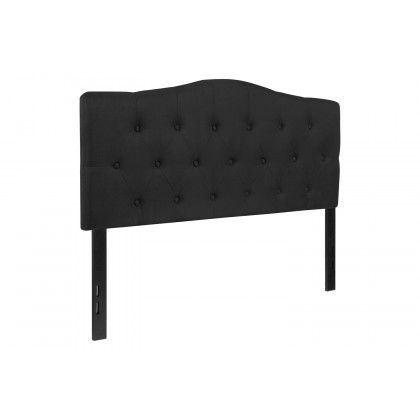 BLNK Cambridge Fabric Tufted Upholstered Headboard - Black, Full Size