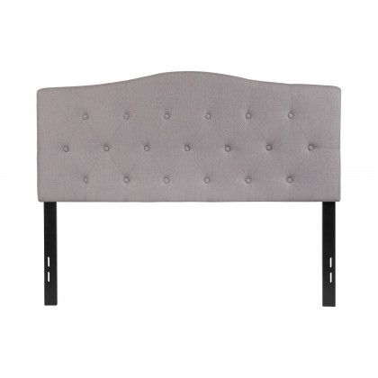 BLNK Cambridge Fabric Tufted Upholstered Headboard - Light Gray, Full Size