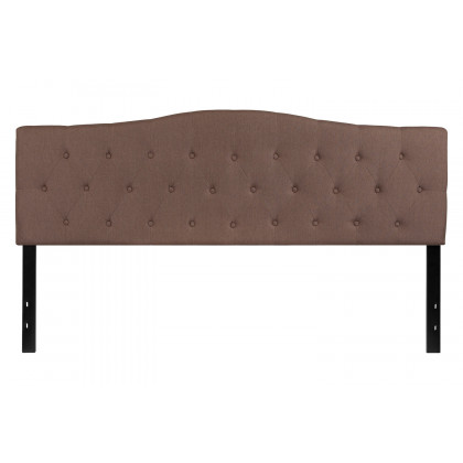 BLNK Cambridge Fabric Tufted Upholstered Headboard - Camel, King Size