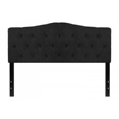 BLNK Cambridge Fabric Tufted Upholstered Headboard - Black, Queen Size