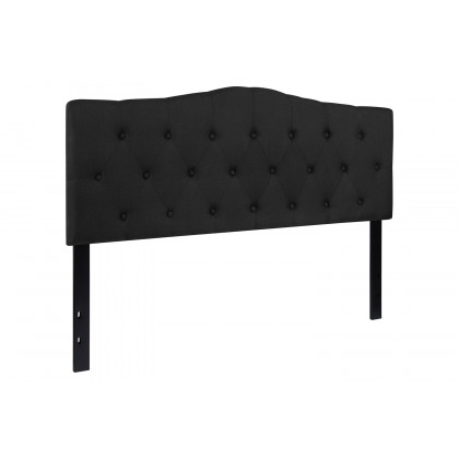 BLNK Cambridge Fabric Tufted Upholstered Headboard - Black, Queen Size