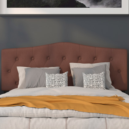 BLNK Cambridge Fabric Tufted Upholstered Headboard - Camel, Queen Size