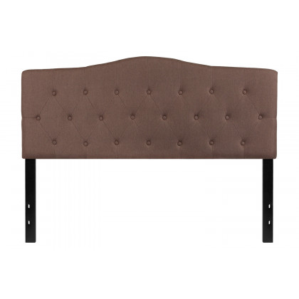 BLNK Cambridge Fabric Tufted Upholstered Headboard - Camel, Queen Size
