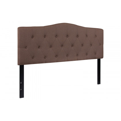 BLNK Cambridge Fabric Tufted Upholstered Headboard - Camel, Queen Size