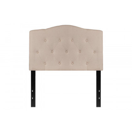 BLNK Cambridge Fabric Tufted Upholstered Headboard - Beige, Twin Size