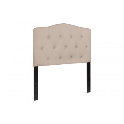 BLNK Cambridge Fabric Tufted Upholstered Headboard - Beige, Twin Size