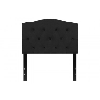 BLNK Cambridge Fabric Tufted Upholstered Headboard - Black, Twin Size