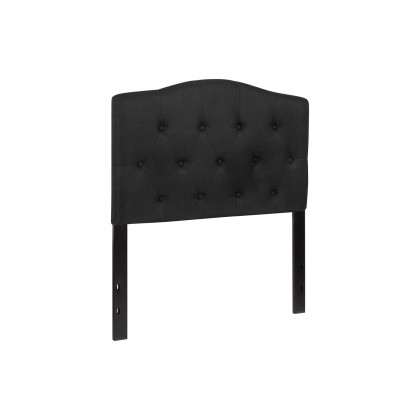BLNK Cambridge Fabric Tufted Upholstered Headboard - Black, Twin Size