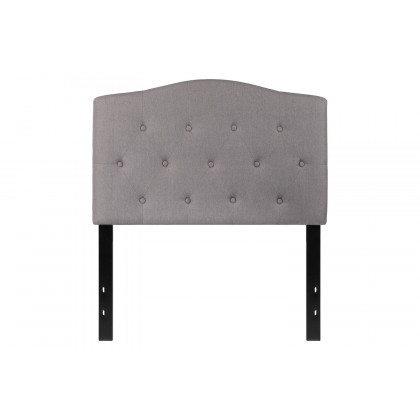 BLNK Cambridge Fabric Tufted Upholstered Headboard - Light Gray, Twin Size