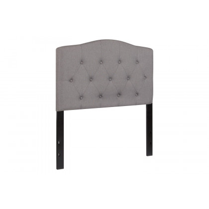 BLNK Cambridge Fabric Tufted Upholstered Headboard - Light Gray, Twin Size