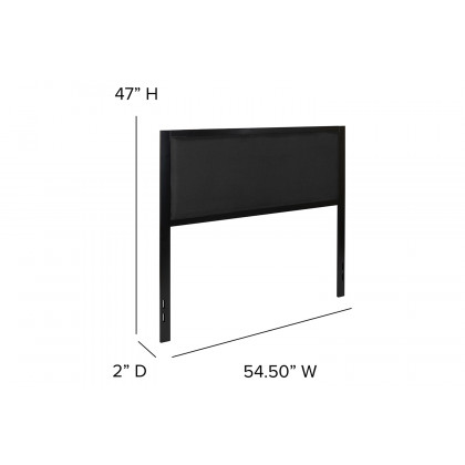 BLNK Melbourne Fabric Upholstered Headboard - Black, Full Size