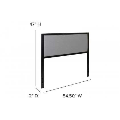 BLNK Melbourne Fabric Upholstered Headboard - Light Gray, Full Size