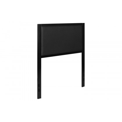 BLNK Melbourne Fabric Upholstered Headboard - Black, Twin Size