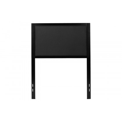 BLNK Melbourne Fabric Upholstered Headboard - Black, Twin Size