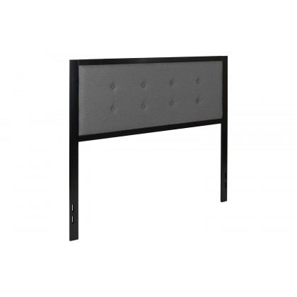 BLNK Bristol Fabric Tufted Upholstered Headboard - Dark Gray, Full Size