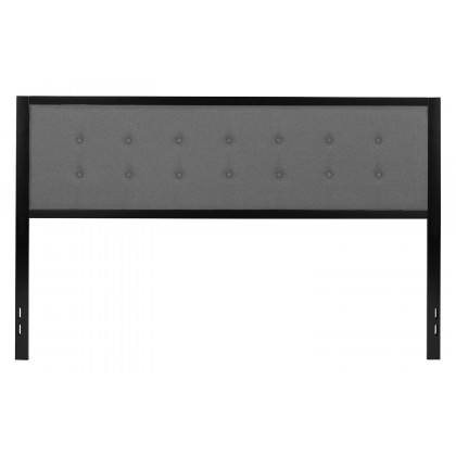 BLNK Bristol Fabric Tufted Upholstered Headboard - Dark Gray, King Size