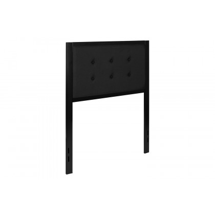 BLNK Bristol Fabric Tufted Upholstered Headboard - Black, Twin Size