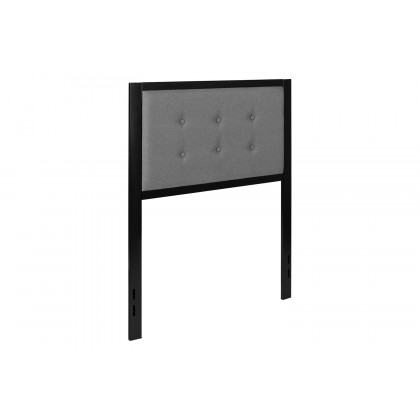 BLNK Bristol Fabric Tufted Upholstered Headboard - Dark Gray, Twin Size