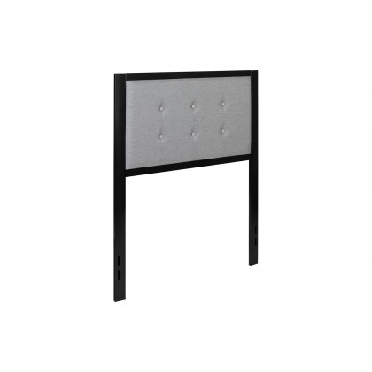 BLNK Bristol Fabric Tufted Upholstered Headboard - Light Gray, Twin Size