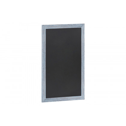 BLNK Canterbury Wall Mount Magnetic Chalkboard Sign with Eraser - Rustic Blue, 24"W x 36"H