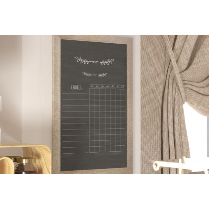 BLNK Canterbury Weathered Wall Mount Magnetic Chalkboard Sign with Eraser - 24"W x 36"H