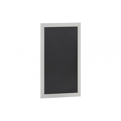 BLNK Canterbury Wall Mount Magnetic Chalkboard Sign with Eraser - White, 24"W x 36"H