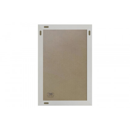 BLNK Canterbury Wall Mount Magnetic Chalkboard Sign with Eraser - White, 20"W x 30"H