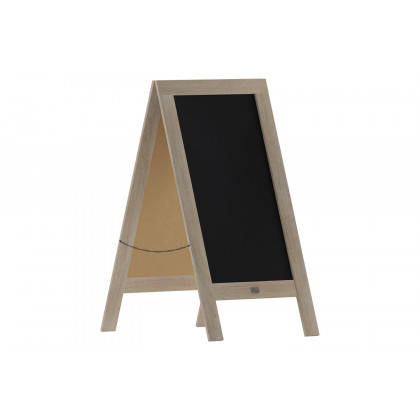 BLNK Canterbury Vintage Wooden A-Frame Magnetic Indoor-Outdoor Chalkboard Sign - Weathered