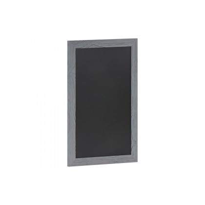 BLNK Canterbury Wall Mount Magnetic Chalkboard Sign with Eraser - Rustic Gray, 20"W x 30"H