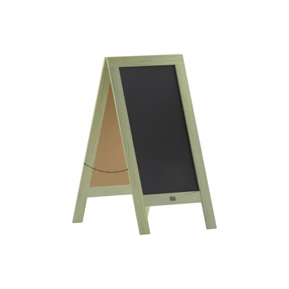 BLNK Canterbury Vintage Wooden A-Frame Magnetic Indoor-Outdoor Chalkboard Sign - Green