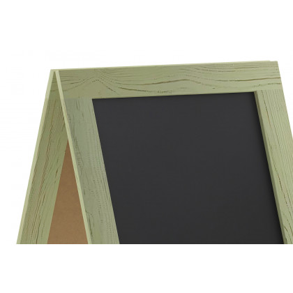 BLNK Canterbury Vintage Wooden A-Frame Magnetic Indoor-Outdoor Chalkboard Sign - Green