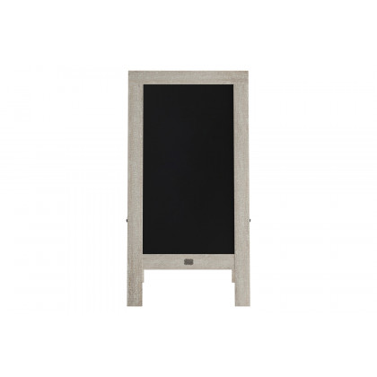 BLNK Canterbury Wooden Indoor-Outdoor A-Frame Magnetic Chalkboard Sign Set with 8 Chalk Markers - Weathered