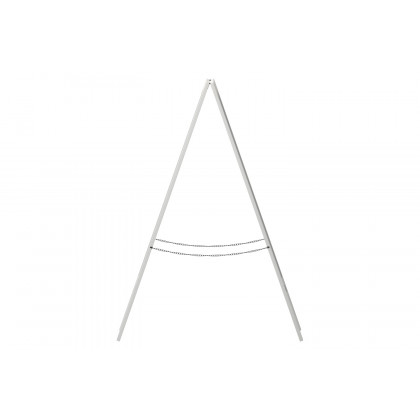 BLNK Canterbury Wooden Indoor-Outdoor A-Frame Magnetic Chalkboard Sign Set with 8 Chalk Markers - White