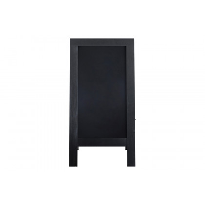 BLNK Canterbury Wooden Indoor-Outdoor A-Frame Magnetic Chalkboard Sign Set with 8 Chalk Markers - Black