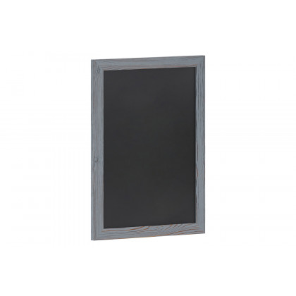BLNK Canterbury Wall Mount Magnetic Chalkboard Sign with Eraser - Rustic Gray, 18"W x 24"H