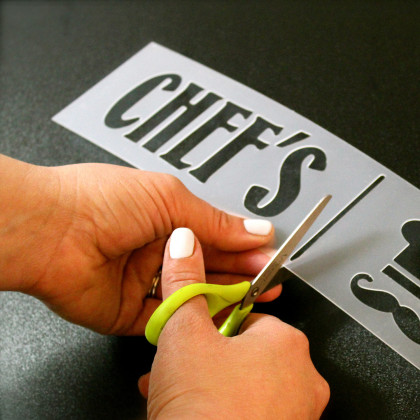 BLNK - Canterbury Reusable Restaurant Stencil Set Use with Dry Erase Markers