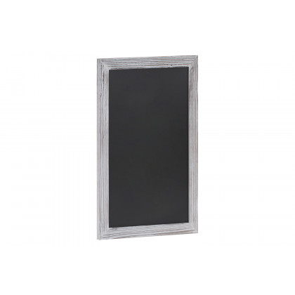BLNK Canterbury Wall Mount Magnetic Chalkboard Sign with Eraser - Whitewashed, 20"W x 30"H