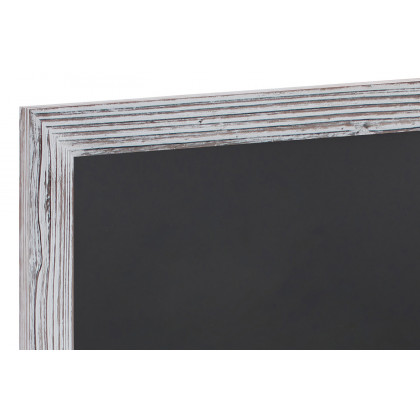 BLNK Canterbury Wall Mount Magnetic Chalkboard Sign with Eraser - Whitewashed, 20"W x 30"H