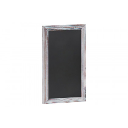 BLNK Canterbury Wall Mount Magnetic Chalkboard Sign with Eraser - Whitewashed, 11"W x 17"H