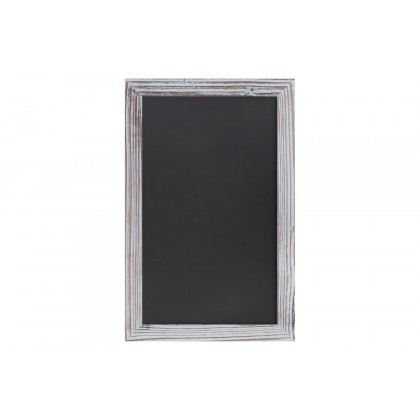 BLNK Canterbury Wall Mount Magnetic Chalkboard Sign with Eraser - Whitewashed, 11"W x 17"H