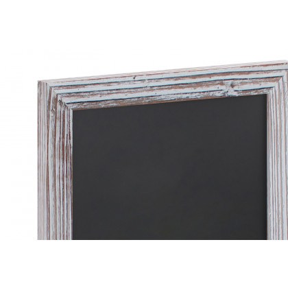 BLNK Canterbury Wall Mount Magnetic Chalkboard Sign with Eraser - Whitewashed, 11"W x 17"H