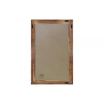 BLNK Canterbury Wall Mount Magnetic Chalkboard Sign with Eraser - Torched Wood, 11"W x 17"H