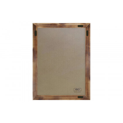 BLNK Canterbury Wall Mount Magnetic Chalkboard Sign with Eraser - Torched Wood, 18"W x 24"H