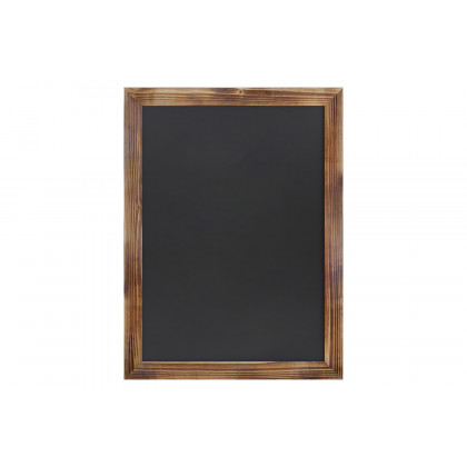 BLNK Canterbury Wall Mount Magnetic Chalkboard Sign with Eraser - Torched Wood, 18"W x 24"H